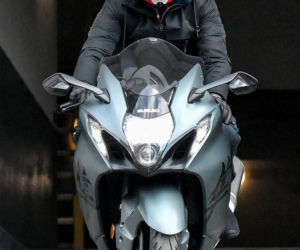 Hubert Urbański na motorze
