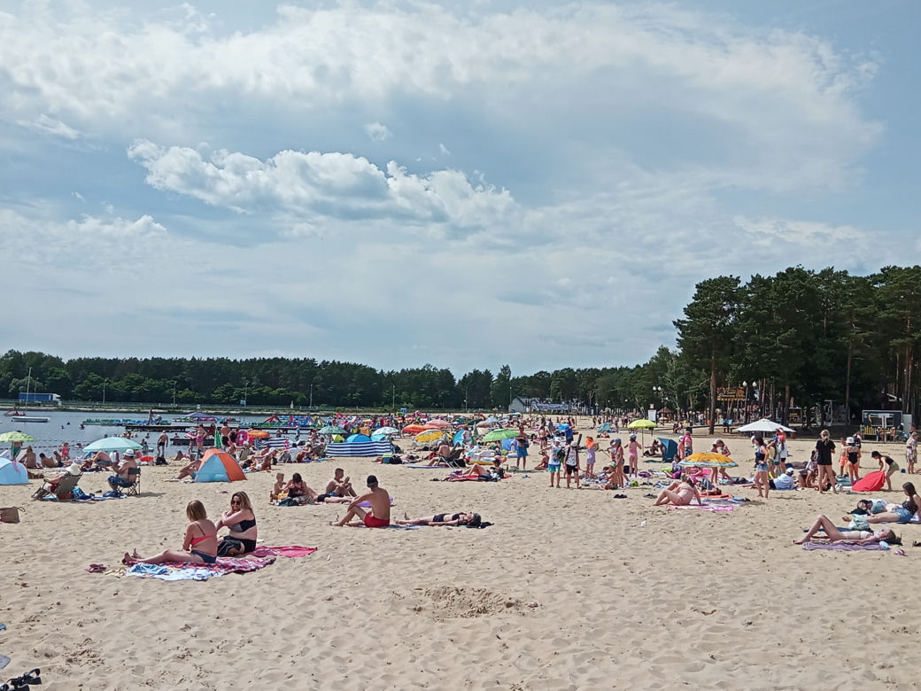 Zalew w Sielpi cieszy się dużą popularnością
