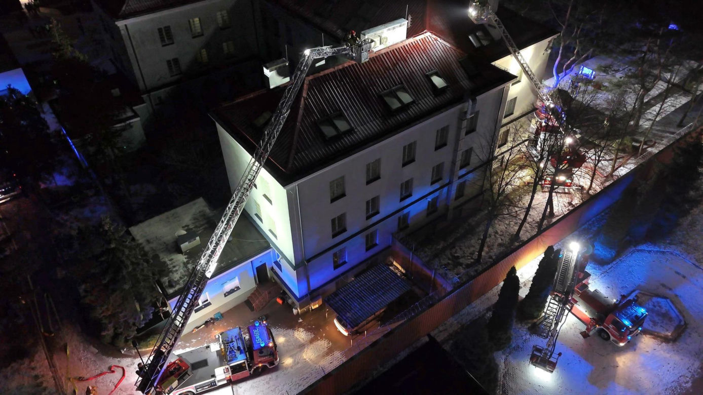 Pożar w zamkniętym Okręgowym Ośrodku Wychowawczym w Falenicy