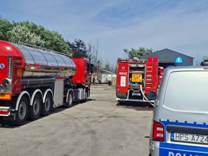 Pożar na Składowej w Starachowicach