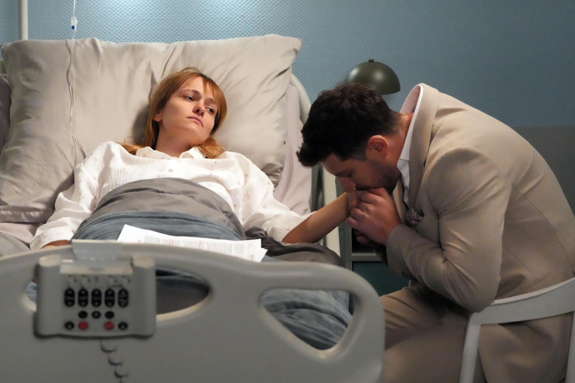 Barwy szczęścia, odcinek 3250: Justin (Jasper Sołtysiewicz), Ola (Michalina Robakiewicz)