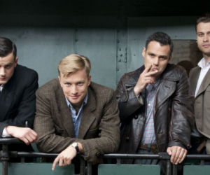 Czas honoru. Janek (Antoni Pawlicki), Michał (Jakub Wesołowski), Bronek (Maciej Zakościelny), Władek (Jan Wieczorkowski)