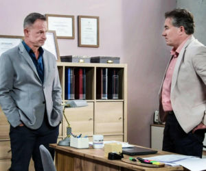 Pierwsza miłość odc. 4100. Bolesław (Dawid Zawadzki), Jakub Wenerski (Przemysław Sadowski)