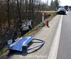 Wypadek na DK1 w Kobiórze