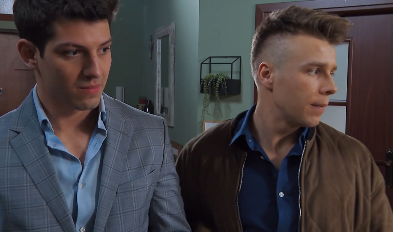 Barwy szczęścia, odc. 2674: Justin (Jasper Sołtysiewicz), Patryk (Konrad Skolimowski)
