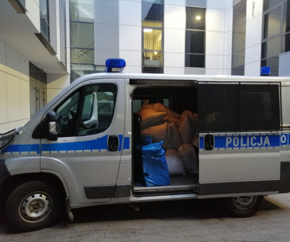POLICYJNA ZASADZKA w centrum Łodzi. Funkcjonariusze przejęli ponad 300 KILOGRAMÓW nielegalnego towaru