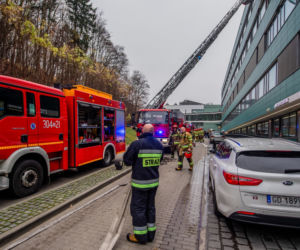 Gdańsk. Ewakuacja w Centrum Medycyny Nieinwazyjnej. Pożar w UCK