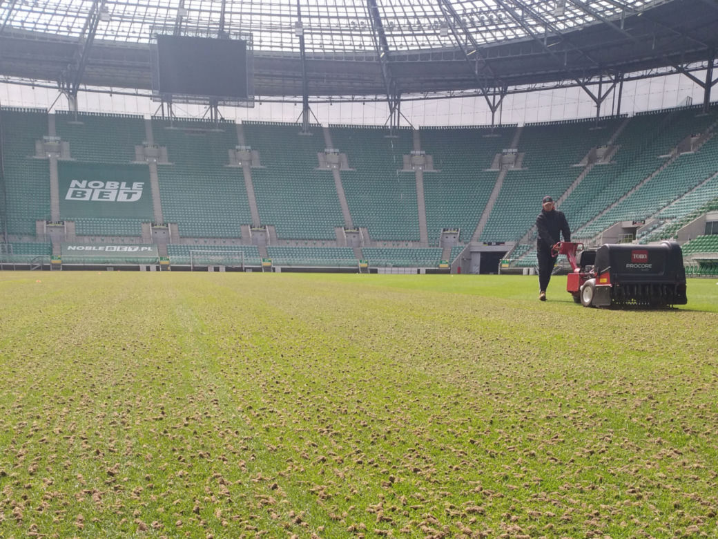 Murawa na Stadionie Wrocław zostanie zregenerowana