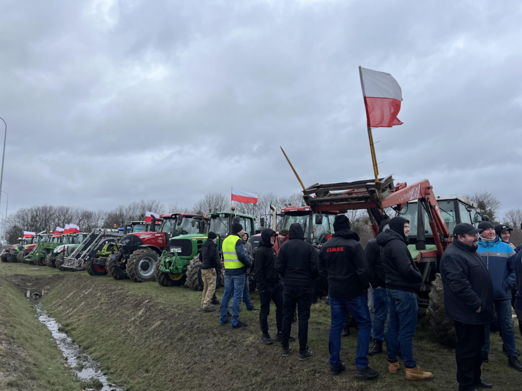 Protest rolników na Pomorzu. Kosakowo