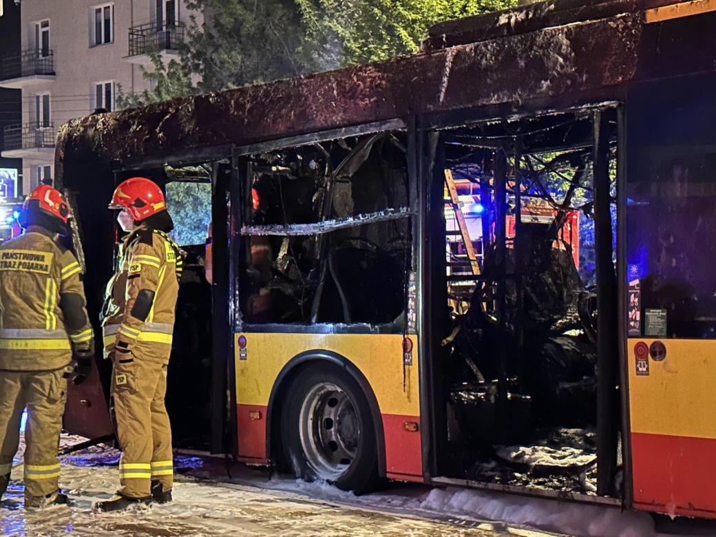 Pożar autobusu