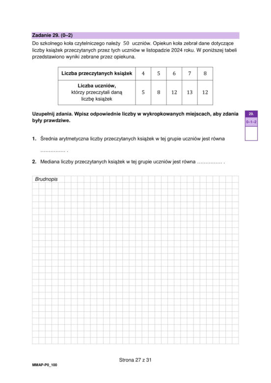Matura próbna matematyka 2024 - arkusz CKE 6.12.2024