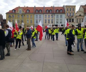 Protest rolników w Bydgoszczy 