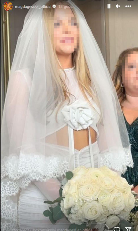 Magda Gessler na ślubie córki swojego partnera Waldemara Kozerawskiego