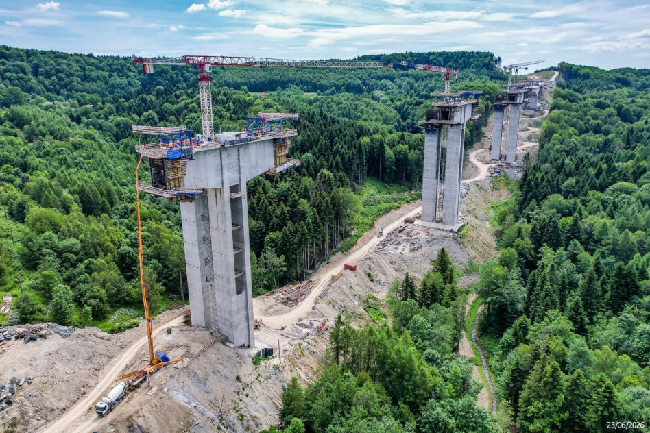 Budowa S19 - Babica Jawornik z najwyższą estakadą w Polsce
