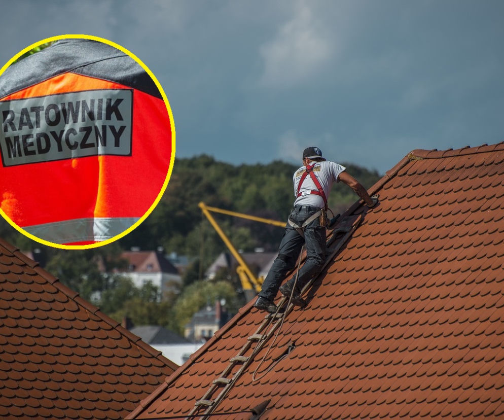 Mężczyzna zasłabł na dachu! Potrzebna była szybka reanimacja. Przykre zdarzenie w Gnieźnie