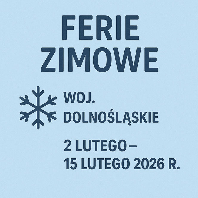 Ferie zimowe 2025/2026