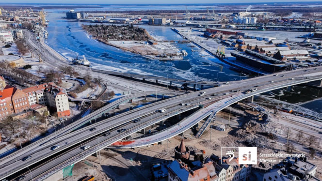 Postępy prac przy wyburzaniu łącznicy Trasy Zamkowej