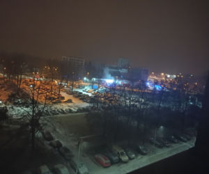 Gigantyczny pożar Lidla na Bielanach