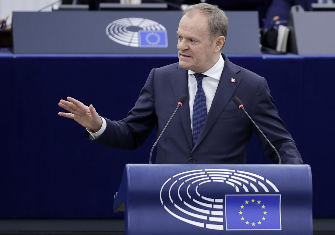 Wystąpienie Tuska w Parlamencie Europejskim