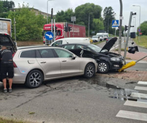 Wypadek na skrzyżowaniu w Starachowicach