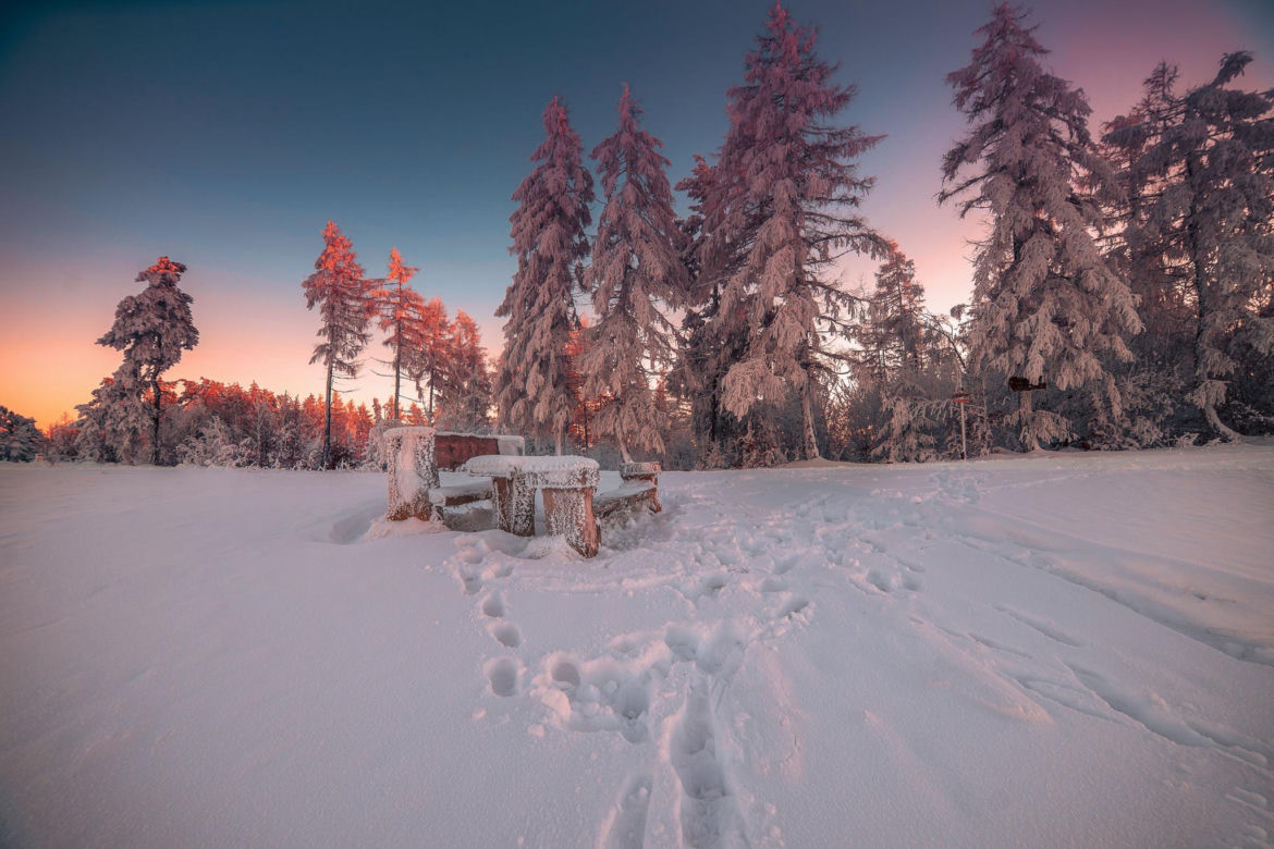 Szczawnica. Uzdrowisko zimą 