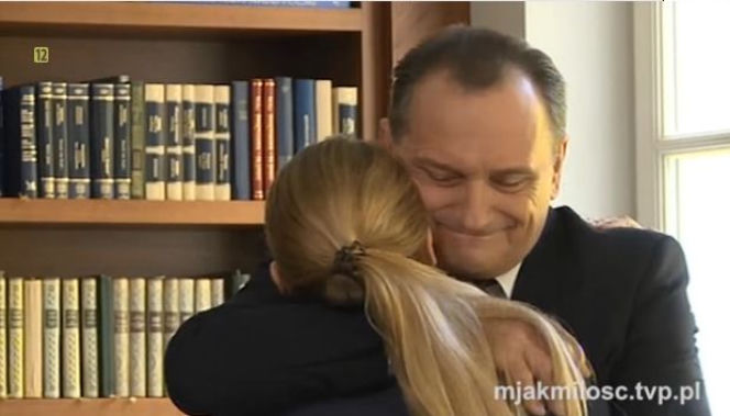 M jak miłość. Olga (Katarzyna Grabowska), Górecki (Wojciech Wysocki)