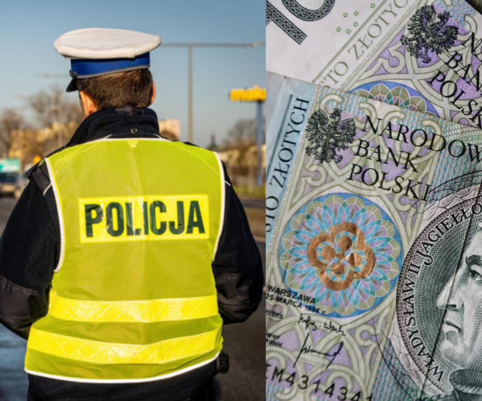 Pijany kierowca próbował przekupić policjantów! Położył w radiowiozie 640 zł