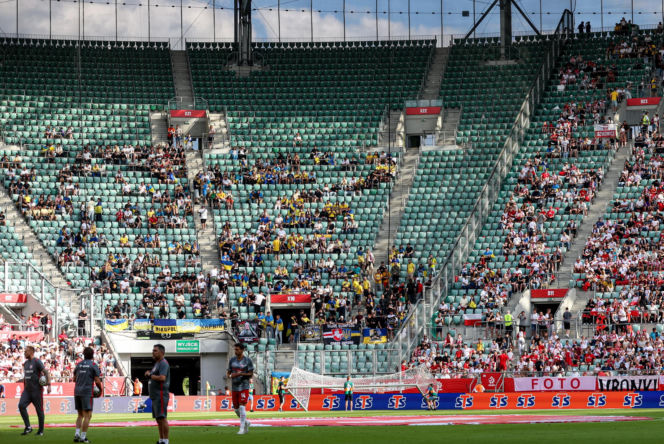 Polska - Ukraina. Tłumy kibiców na trybunach. Znajdź się na zdjęciu!