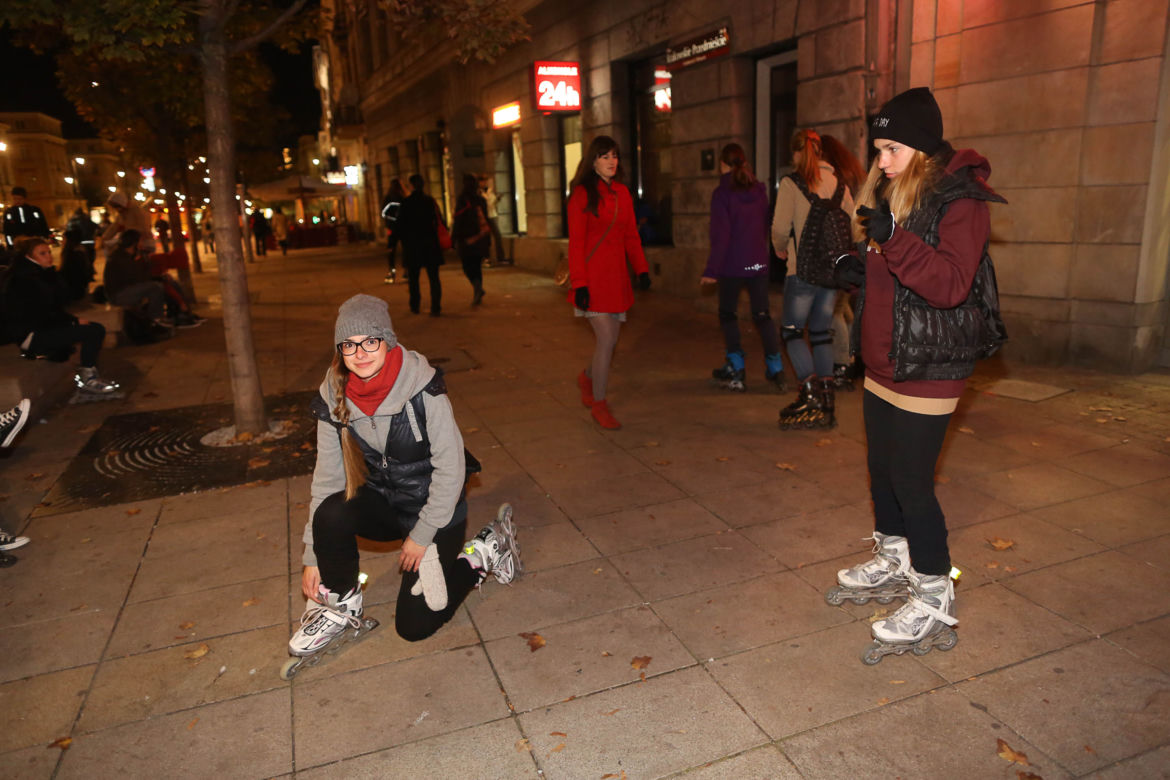Nightskating po Warszawie
