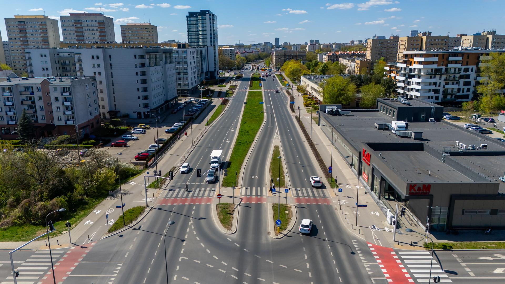 Rezerwa pod tramwaj w Al. Polski Walczącej w Warszawie