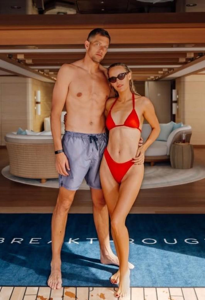 Karolina Woźniacka w bikini