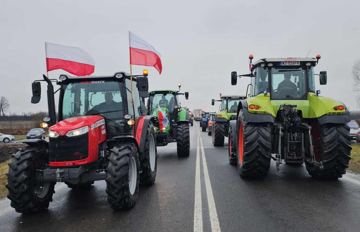 Protest rolników z Podkarpacia w Przeworsku