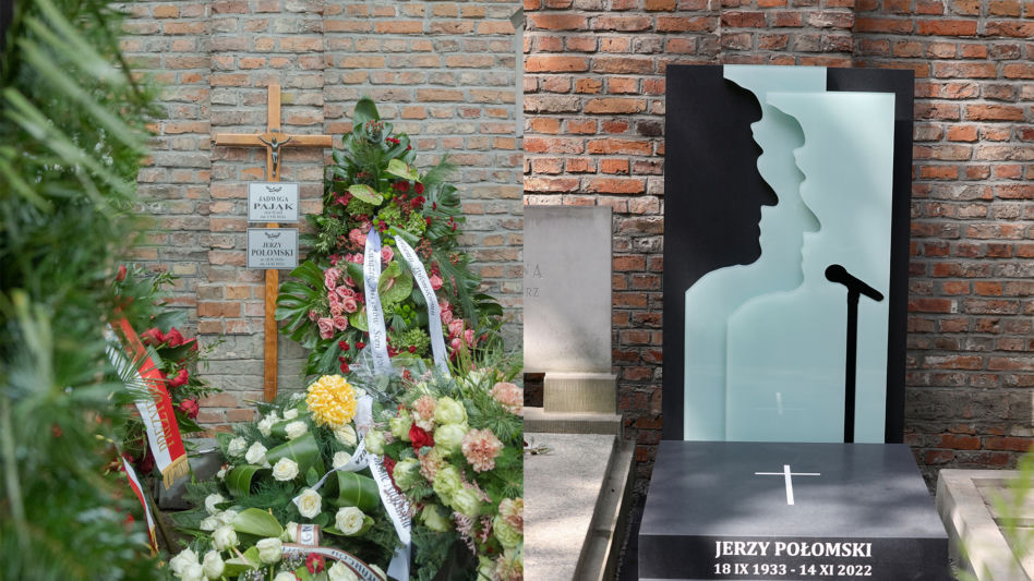 Nowy grób Jerzego Połomskiego