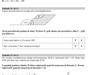 Egzamin ósmoklasisty 2020 matematyka