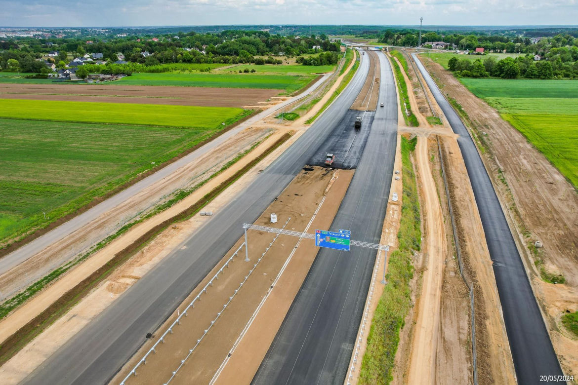 Tak wygląda plac budowy autostrady A2 od węzła Siedlce Zachód do węzła Siedlce Południe 