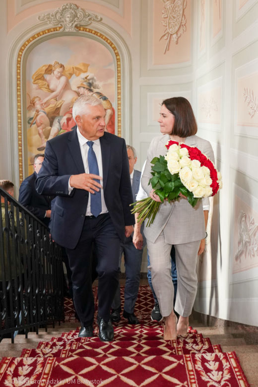Otwarcie Skweru Wolnej Białorusi w Białymstoku