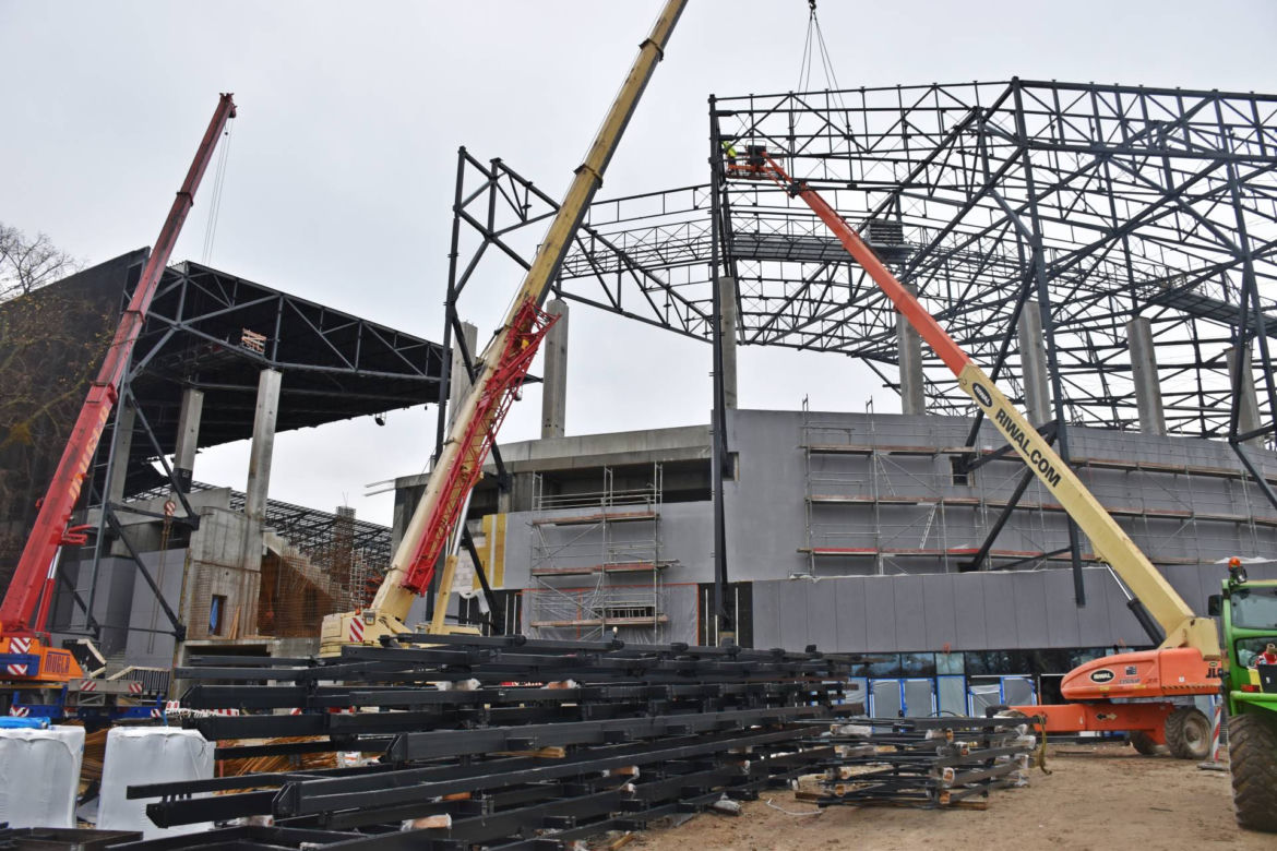 Budowa stadionu w Szczecinie - listopad 2021