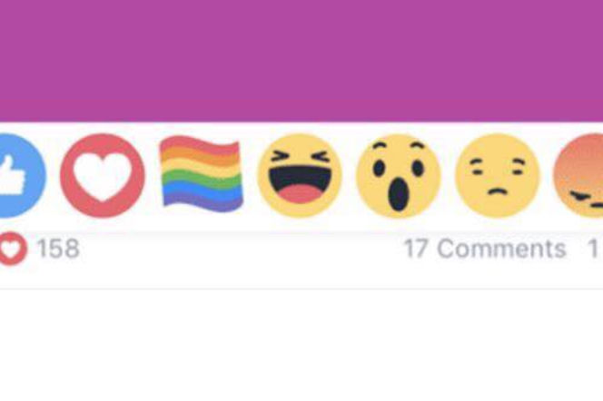 Tęczowa flaga na Facebooku