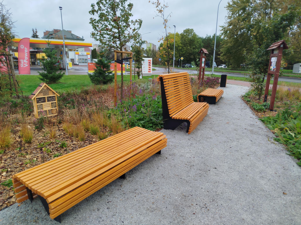 Park kieszonkowy w Siedlcach przy ul. Brzeskiej