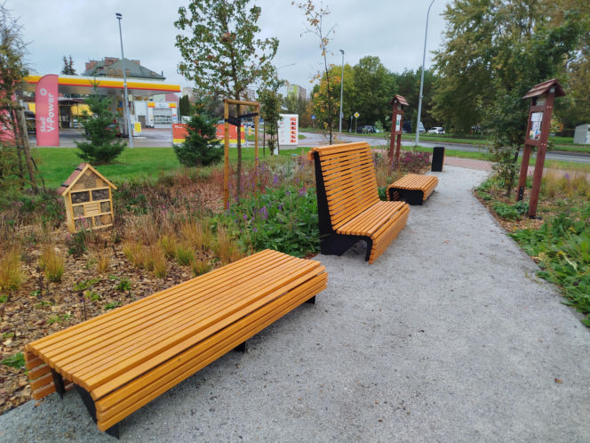 Park kieszonkowy w Siedlcach przy ul. Brzeskiej