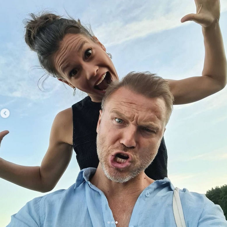 Krystian Wieczorek i jego żona Maria Szafirska-Wieczorek