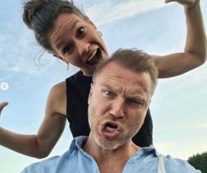 Krystian Wieczorek i jego żona Maria Szafirska-Wieczorek