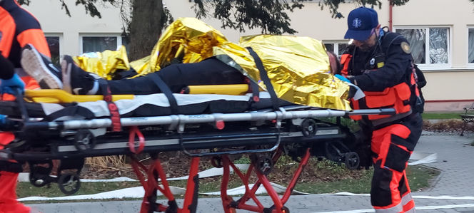 Próbna ewakuacja w zamojskim "rolniczaku"