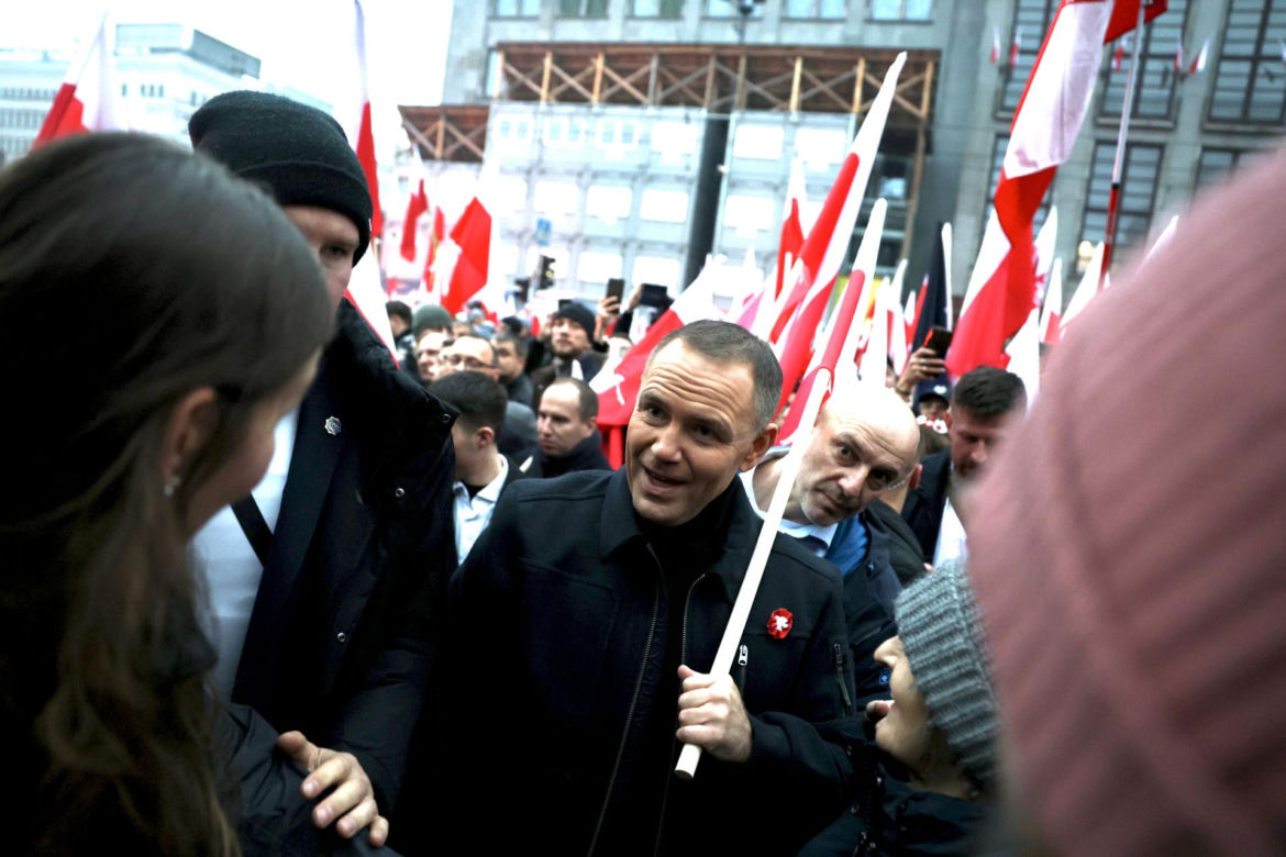 Karol Nawrocki na Marszu 2025