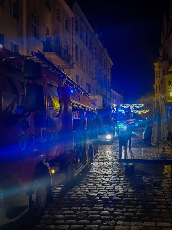 Zadymienie w popularnej toruńskiej pierogarni. Noworoczna akcja strażaków