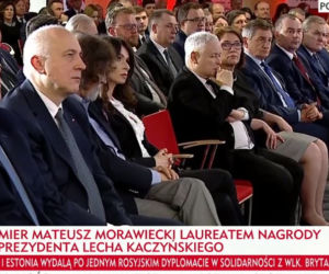 Marta Kaczyńska w ciąży podczas wręczenia nagrody im. Lecha Kaczyńskiego