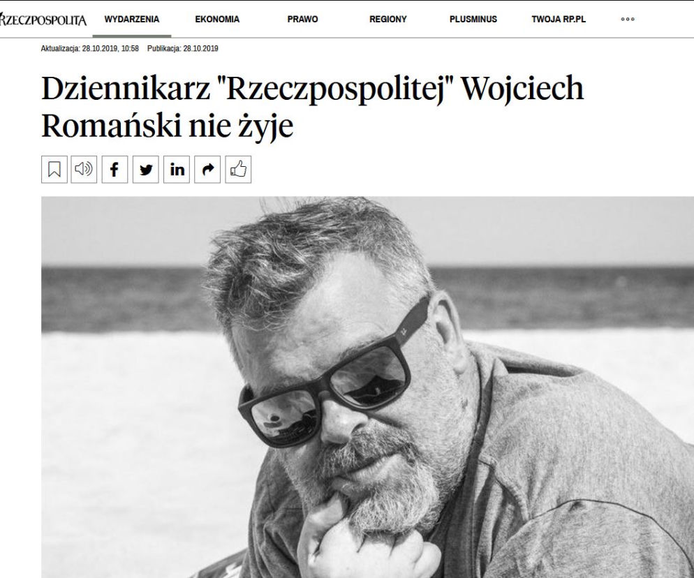 Dziennikarz zginął w wypadku pod Mszczonowem