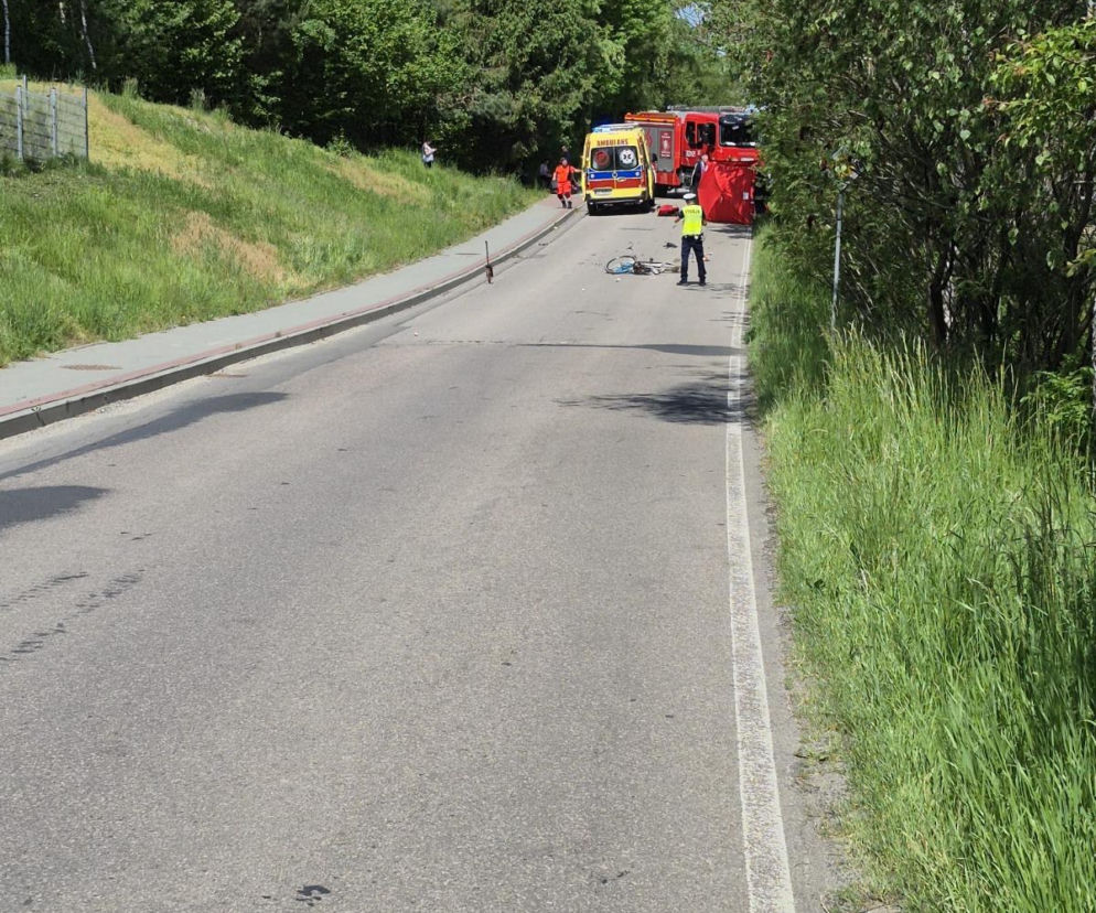 Wypadek w Uniszowej (pow. tarnowski): Nie żyje rowerzystka