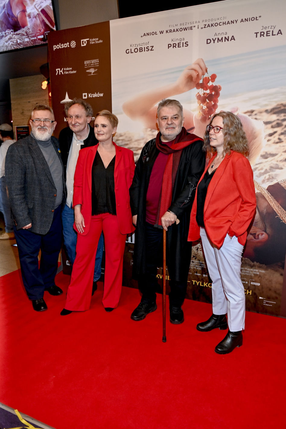Krzysztof Globisz na premierze filmu "Prawdziwe życie aniołów"
