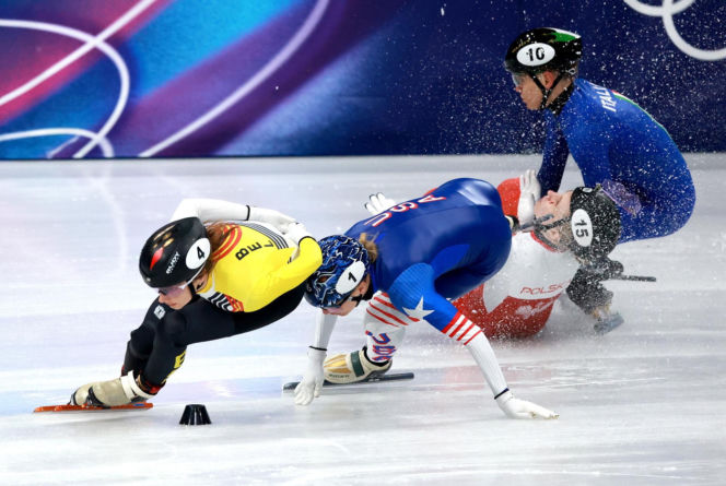 Wypadek Kamili Sellier w short tracku